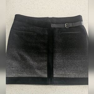 Helmut Lang Varigated Wool Skirt Sz 12